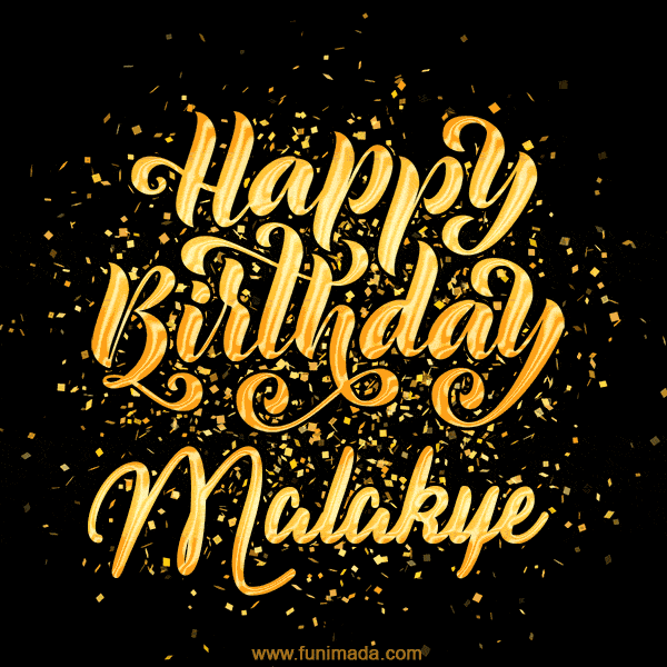Happy Birthday Card for Malakye - Download GIF and Send for Free