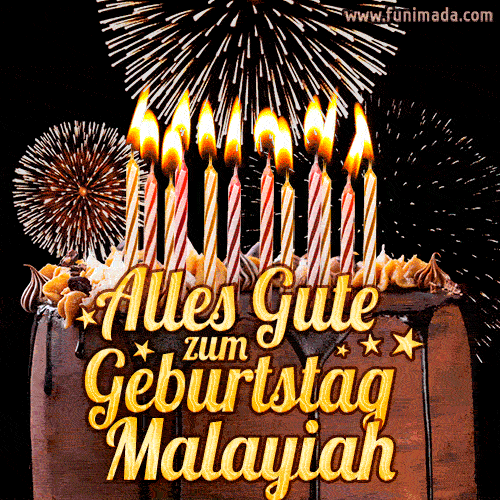 Alles Gute zum Geburtstag Malayiah (GIF)