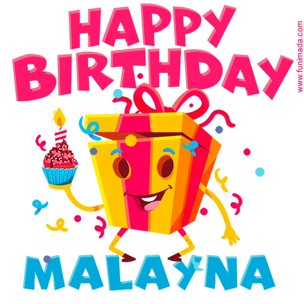 Funny Happy Birthday Malayna GIF