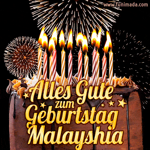 Alles Gute zum Geburtstag Malayshia (GIF)