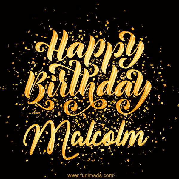 Happy Birthday Card for Malcolm - Download GIF and Send for Free