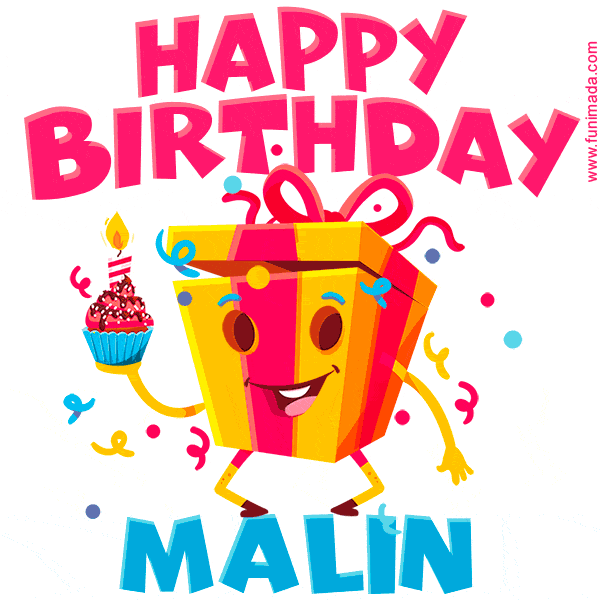 Funny Happy Birthday Malin GIF