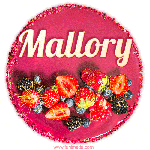 Happy Birthday Cake with Name Mallory - Free Download