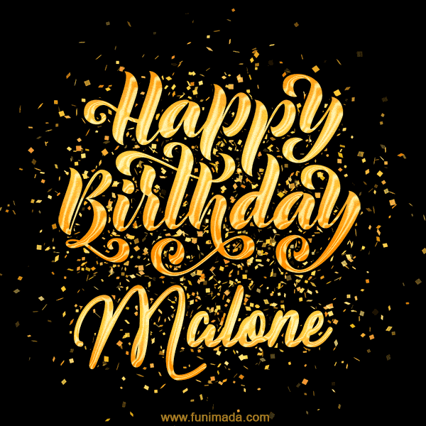 Happy Birthday Card for Malone - Download GIF and Send for Free