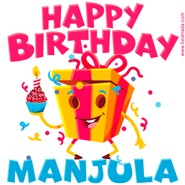 Funny Happy Birthday Manjula GIF