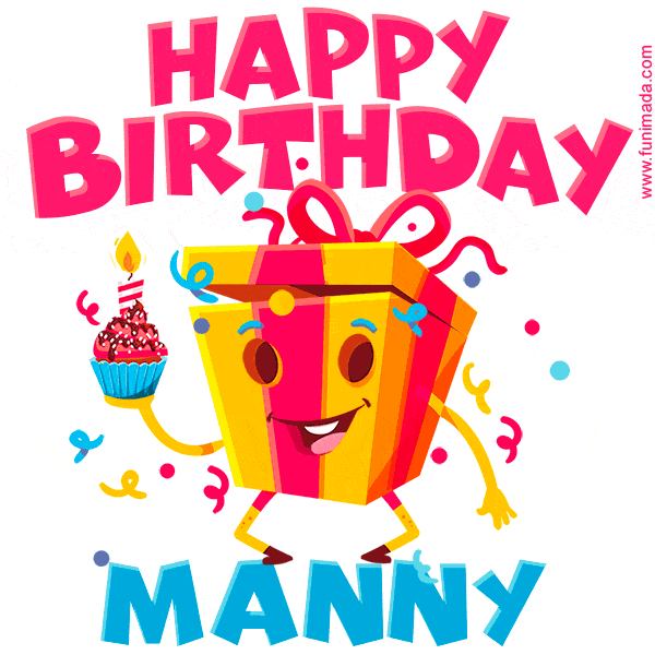 Funny Happy Birthday Manny GIF