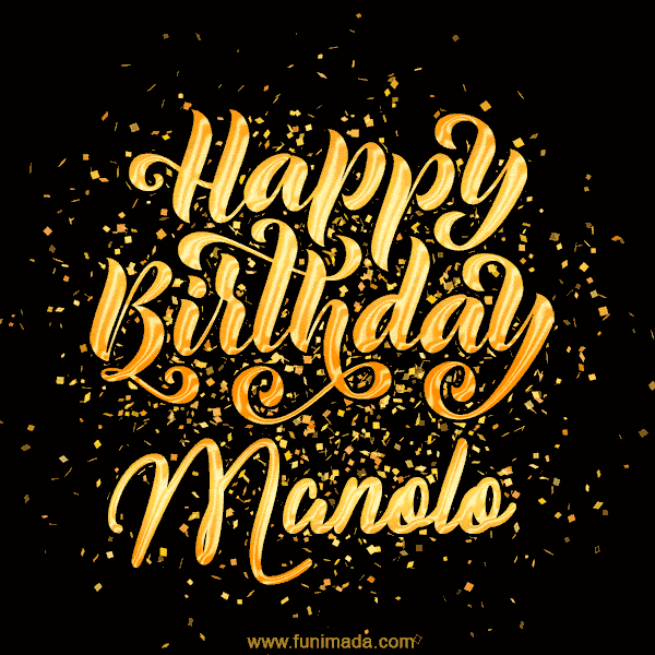 Happy Birthday Card for Manolo - Download GIF and Send for Free
