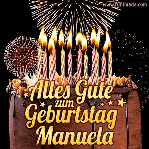 Alles Gute zum Geburtstag Manuela (GIF)