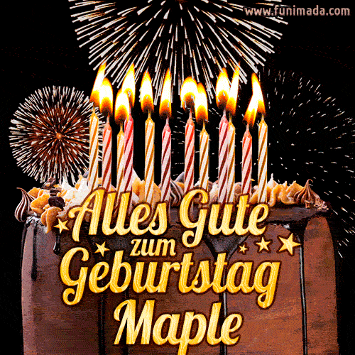 Alles Gute zum Geburtstag Maple (GIF)
