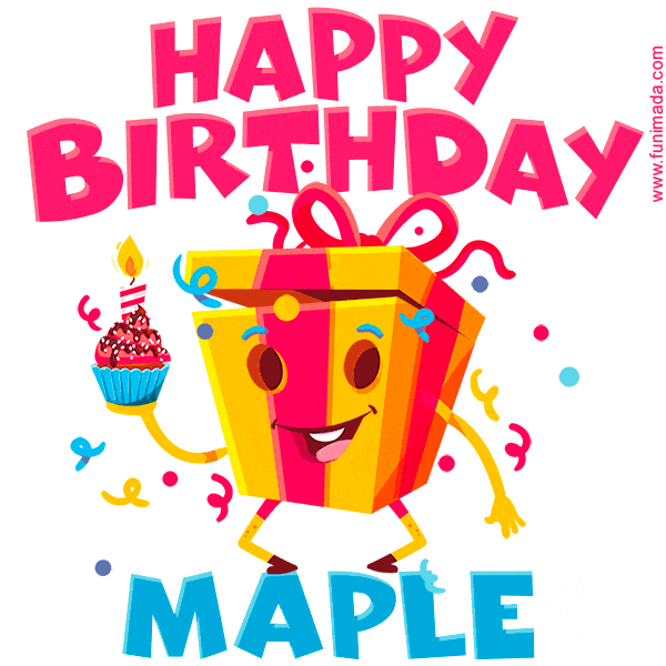 Funny Happy Birthday Maple GIF