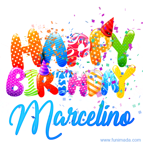 Happy Birthday Marcelino - Creative Personalized GIF With Name