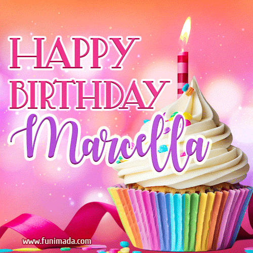 Happy Birthday Marcella - Lovely Animated GIF