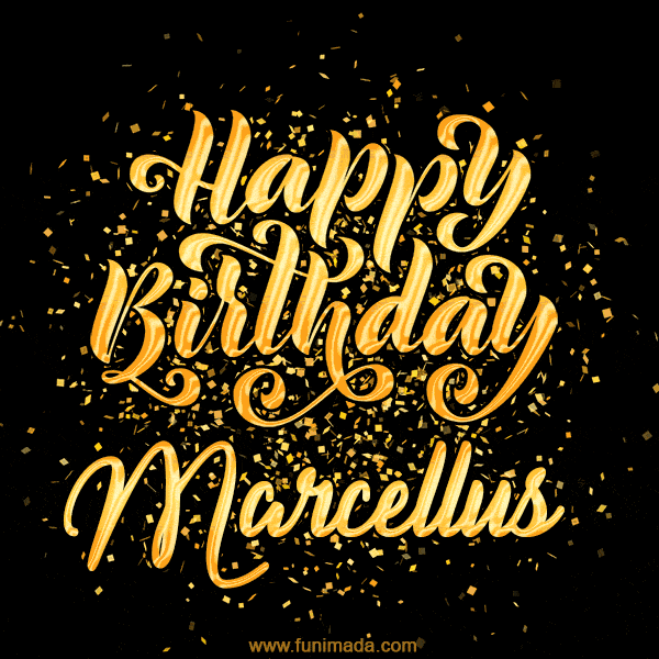 Happy Birthday Card for Marcellus - Download GIF and Send for Free