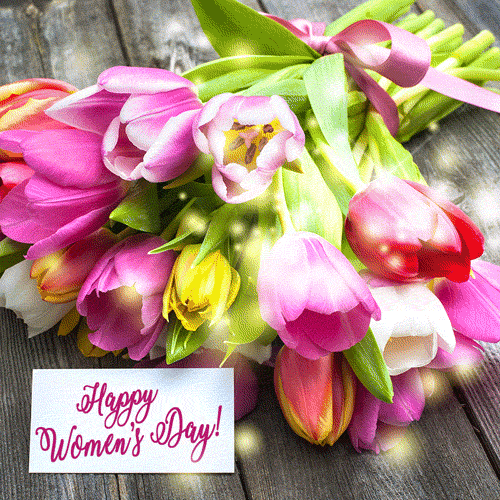 International Women's Day Card - Beautiful Flowers