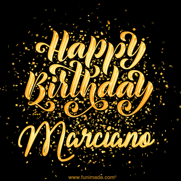 Happy Birthday Card for Marciano - Download GIF and Send for Free