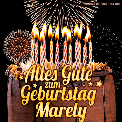 Alles Gute zum Geburtstag Marely (GIF)