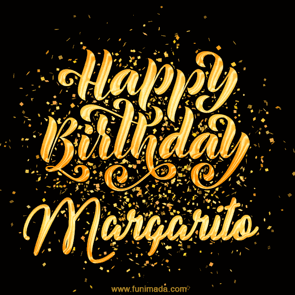 Happy Birthday Card for Margarito - Download GIF and Send for Free