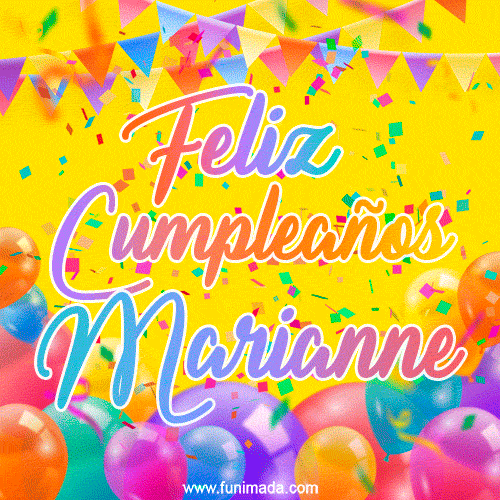 Feliz Cumpleaños Marianne (GIF)