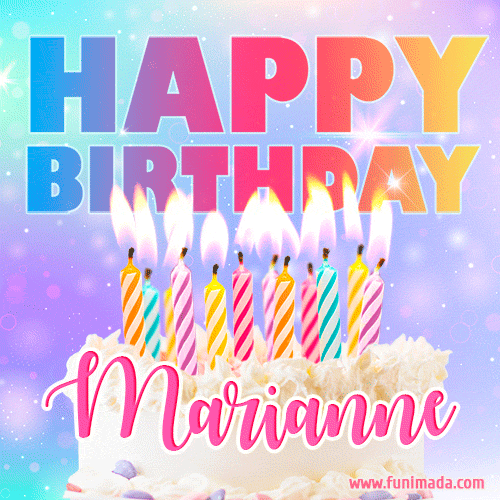Funny Happy Birthday Marianne GIF