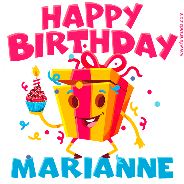 Funny Happy Birthday Marianne GIF
