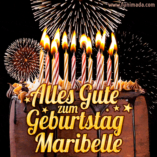 Alles Gute zum Geburtstag Maribelle (GIF)