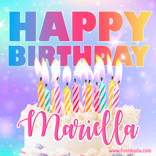 Funny Happy Birthday Mariella GIF