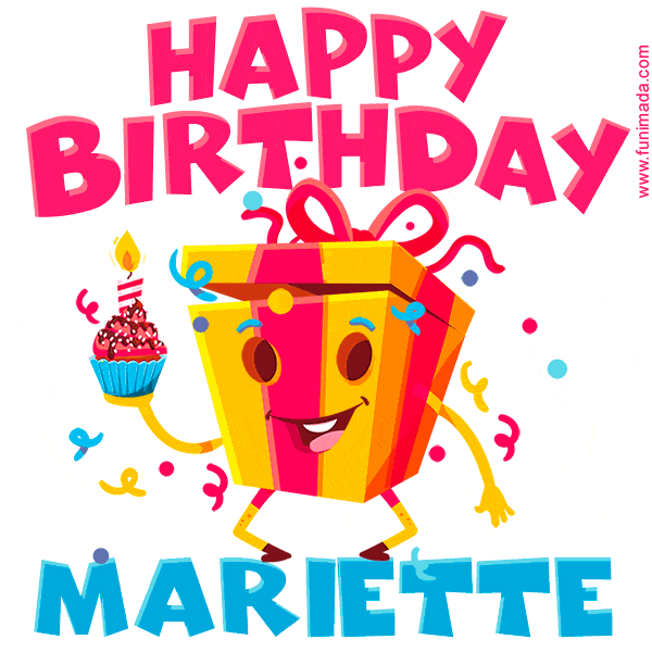 Funny Happy Birthday Mariette GIF