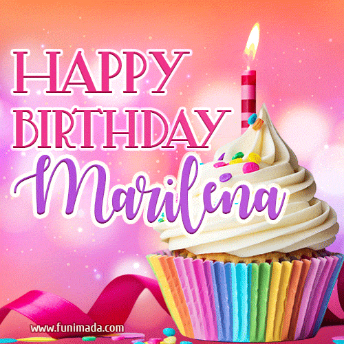 Happy Birthday Marilena - Lovely Animated GIF
