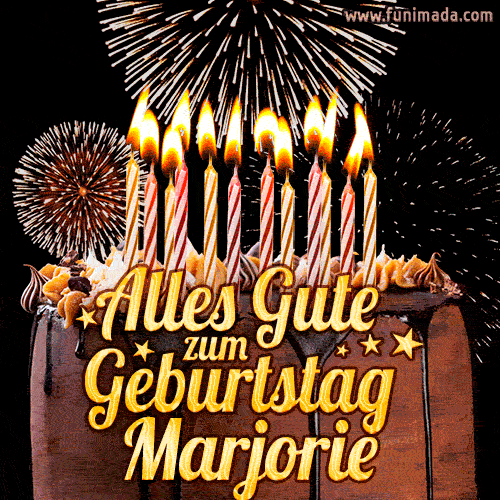 Alles Gute zum Geburtstag Marjorie (GIF)