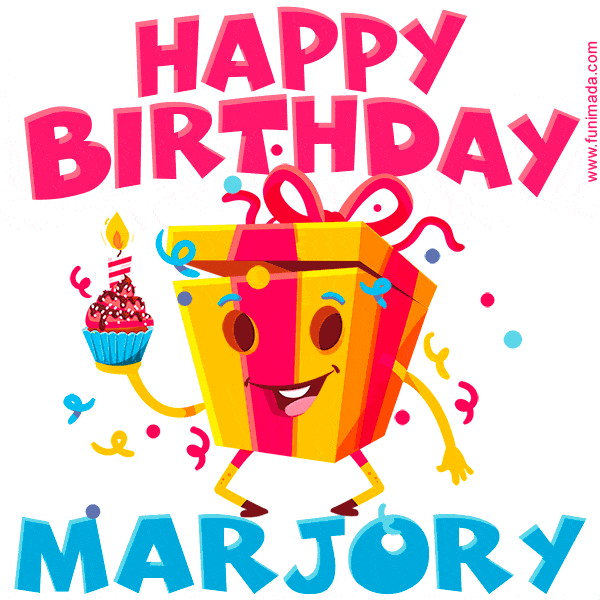 Funny Happy Birthday Marjory GIF