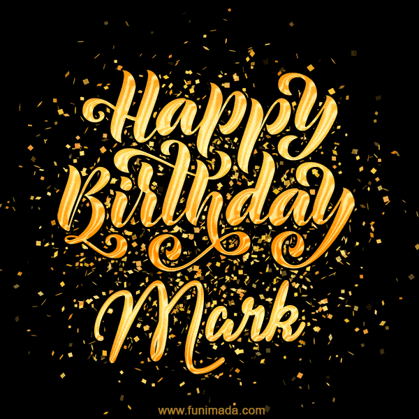 Happy Birthday Card for Mark - Download GIF and Send for Free