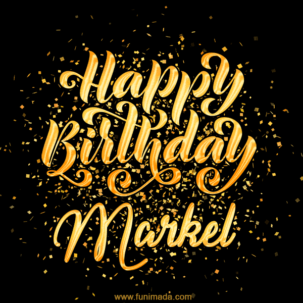 Happy Birthday Card for Markel - Download GIF and Send for Free