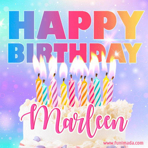 Funny Happy Birthday Marleen GIF