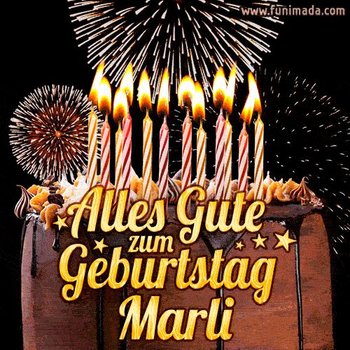 Alles Gute zum Geburtstag Marli (GIF)