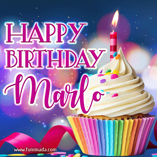Happy Birthday Marlo - Lovely Animated GIF