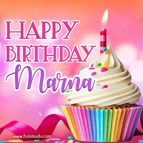 Happy Birthday Marna - Lovely Animated GIF