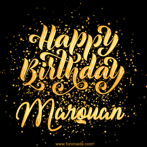 Happy Birthday Card for Marquan - Download GIF and Send for Free