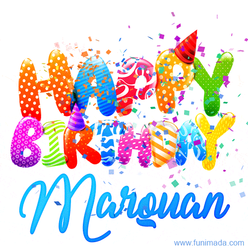 Happy Birthday Marquan - Creative Personalized GIF With Name