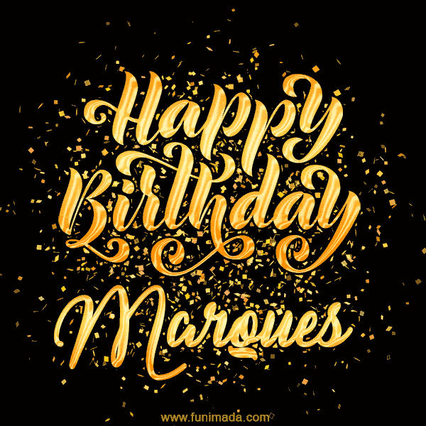 Happy Birthday Card for Marques - Download GIF and Send for Free