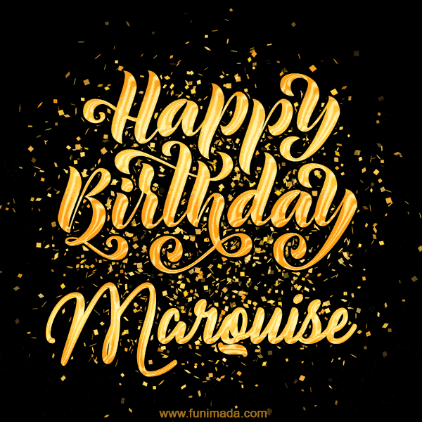 Happy Birthday Card for Marquise - Download GIF and Send for Free