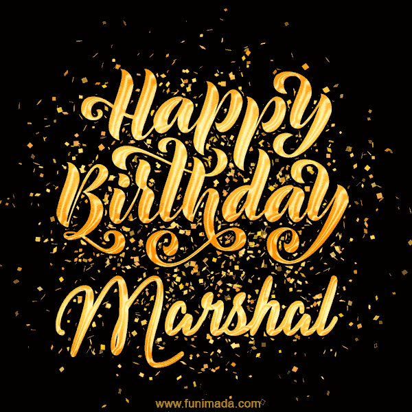 Happy Birthday Card for Marshal - Download GIF and Send for Free