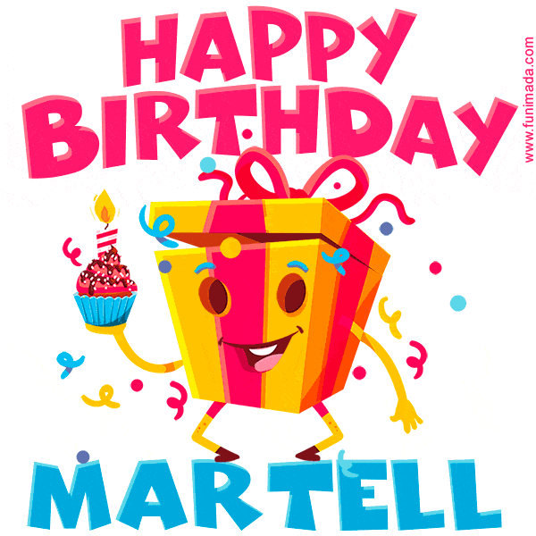Funny Happy Birthday Martell GIF