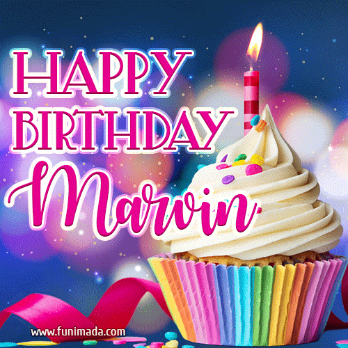 Happy Birthday Marvin - Lovely Animated GIF