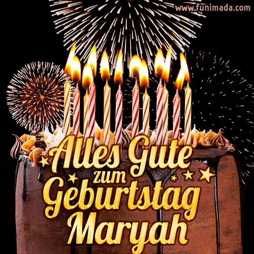 Alles Gute zum Geburtstag Maryah (GIF)