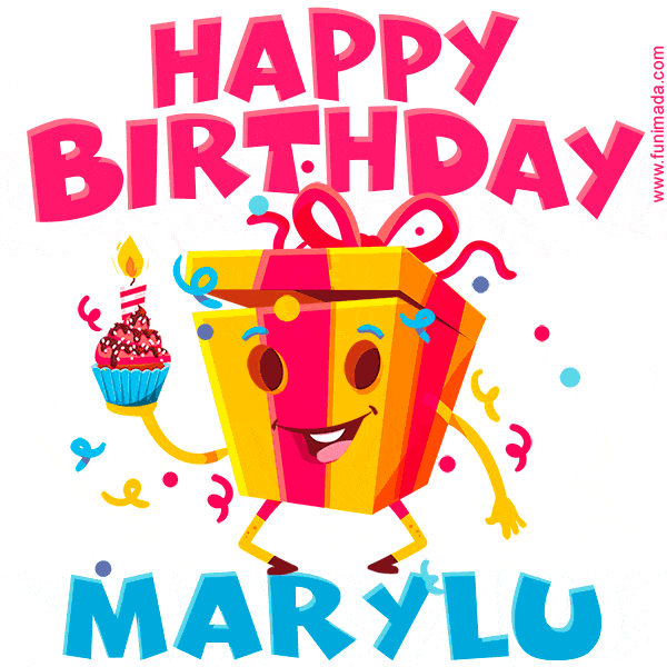 Funny Happy Birthday Marylu GIF