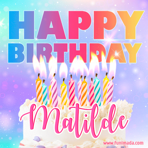 Funny Happy Birthday Matilde GIF