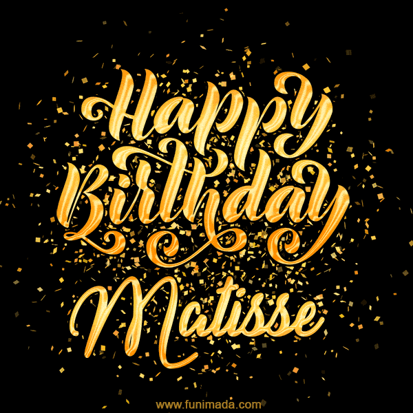 Happy Birthday Card for Matisse - Download GIF and Send for Free