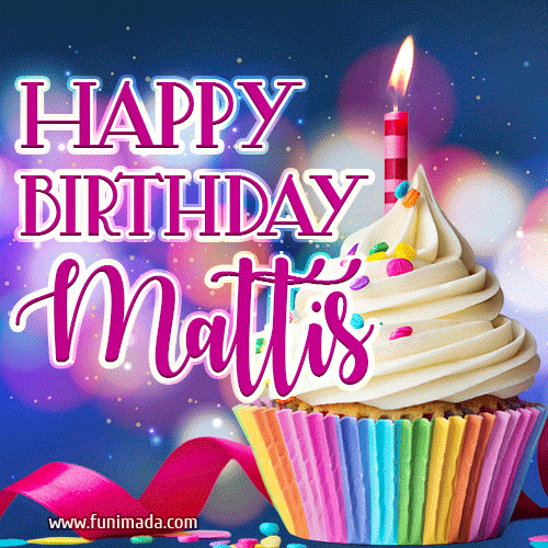 Happy Birthday Mattis - Lovely Animated GIF