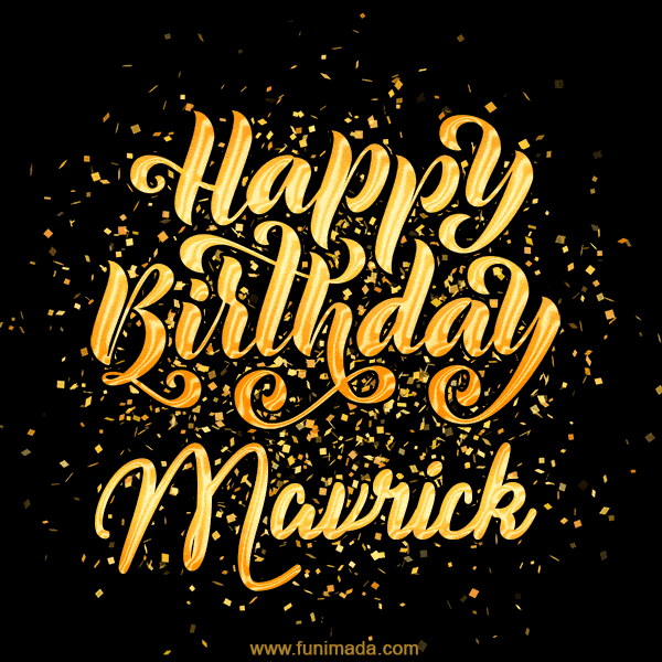 Happy Birthday Card for Mavrick - Download GIF and Send for Free