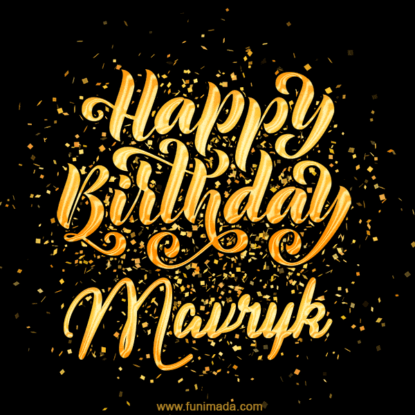 Happy Birthday Card for Mavryk - Download GIF and Send for Free
